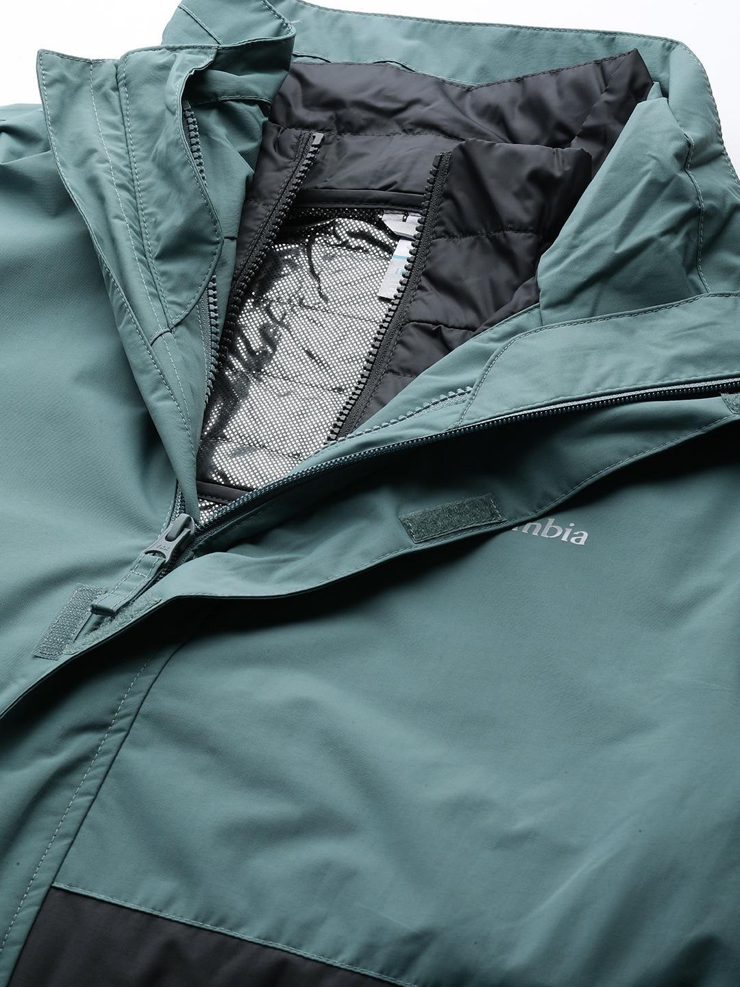 Columbia Men Green Agate Alley Interchange Jacket - Image 7