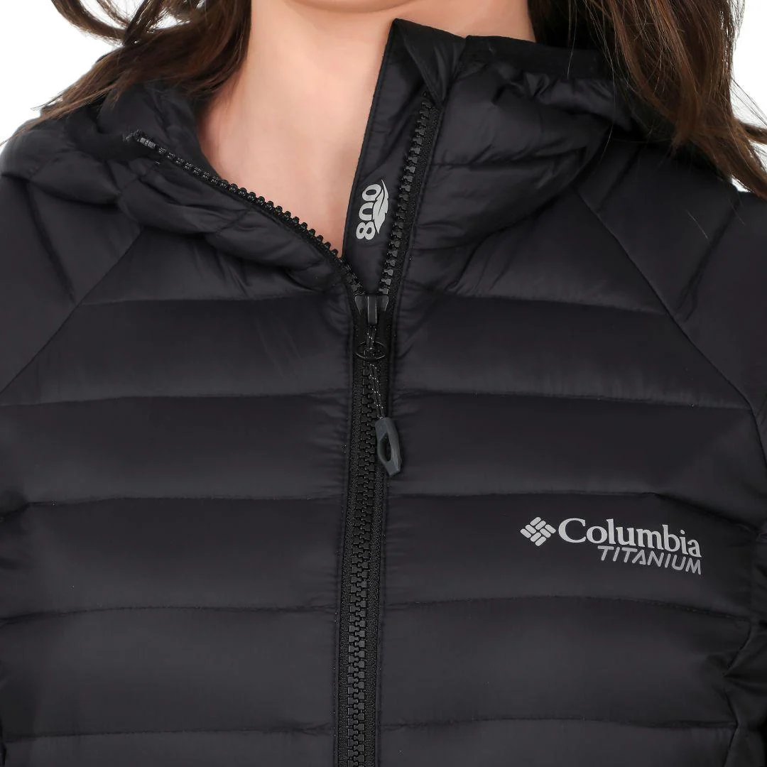 Columbia Women Black Alpha Trail Down Hooded Jacket - Image 4