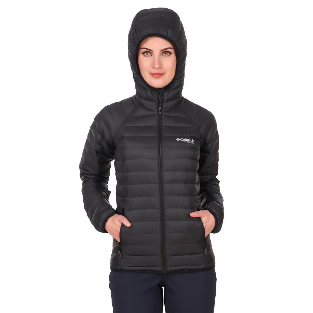 Columbia Women Black Alpha Trail Down Hooded Jacket - Image 9