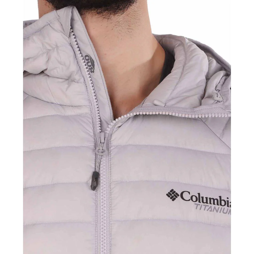 Columbia Men Grey Alpha Trail Down Hooded Jacket - Image 4