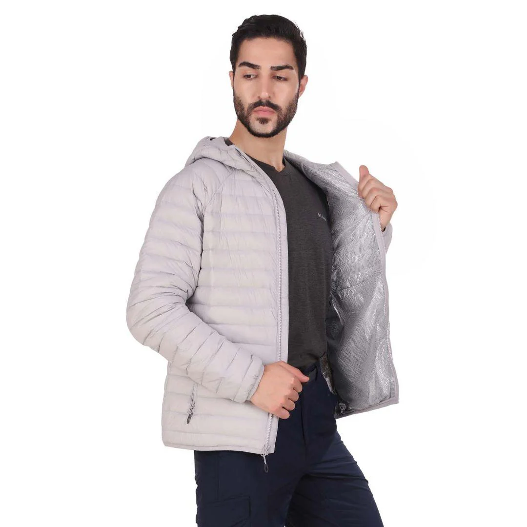 Columbia Men Grey Alpha Trail Down Hooded Jacket - Image 6