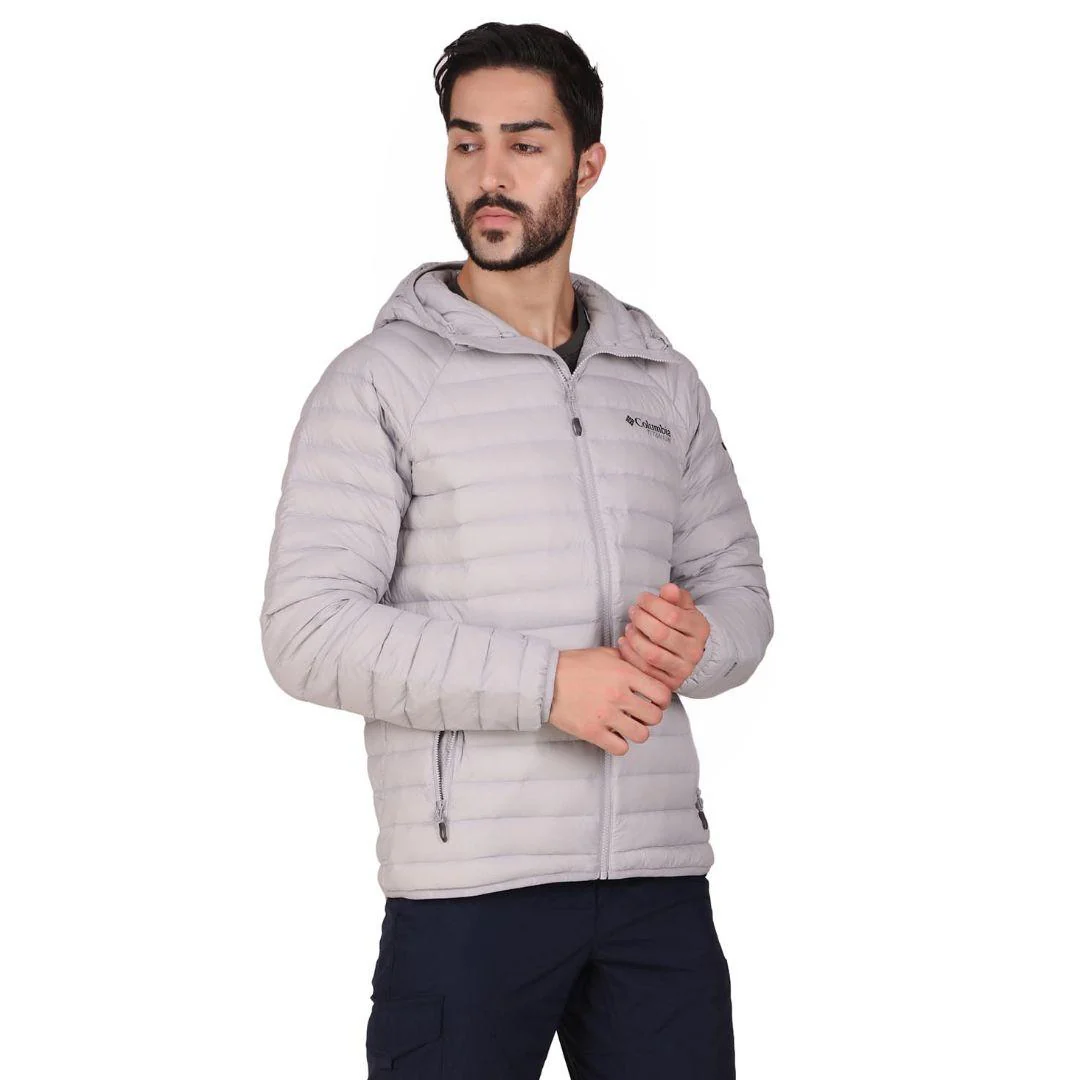 Columbia Men Grey Alpha Trail Down Hooded Jacket - Image 7