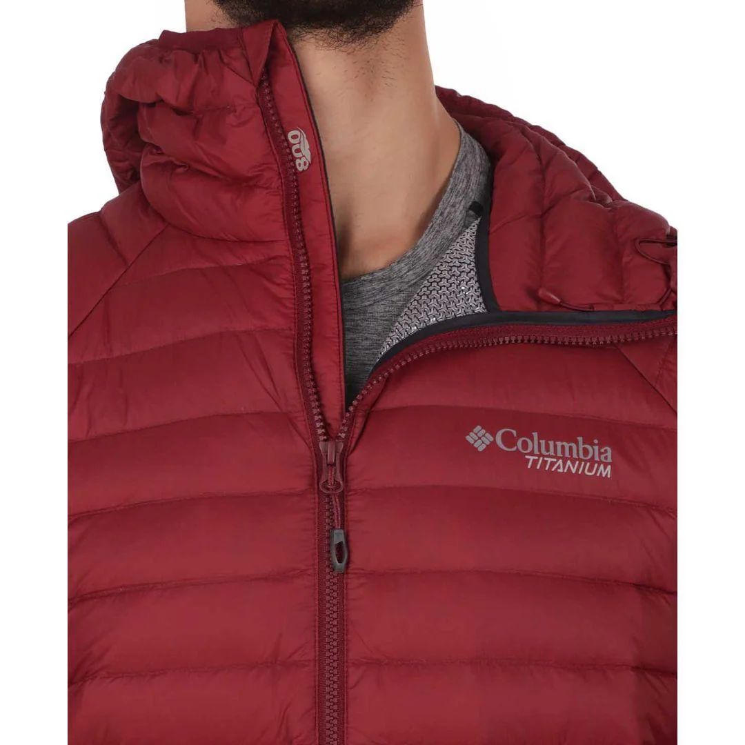 Columbia Men Red Alpha Trail Down Hooded Jacket - Image 4