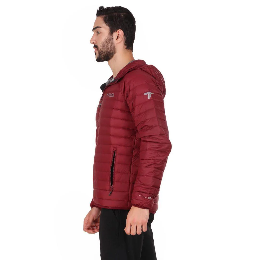Columbia Men Red Alpha Trail Down Hooded Jacket - Image 8