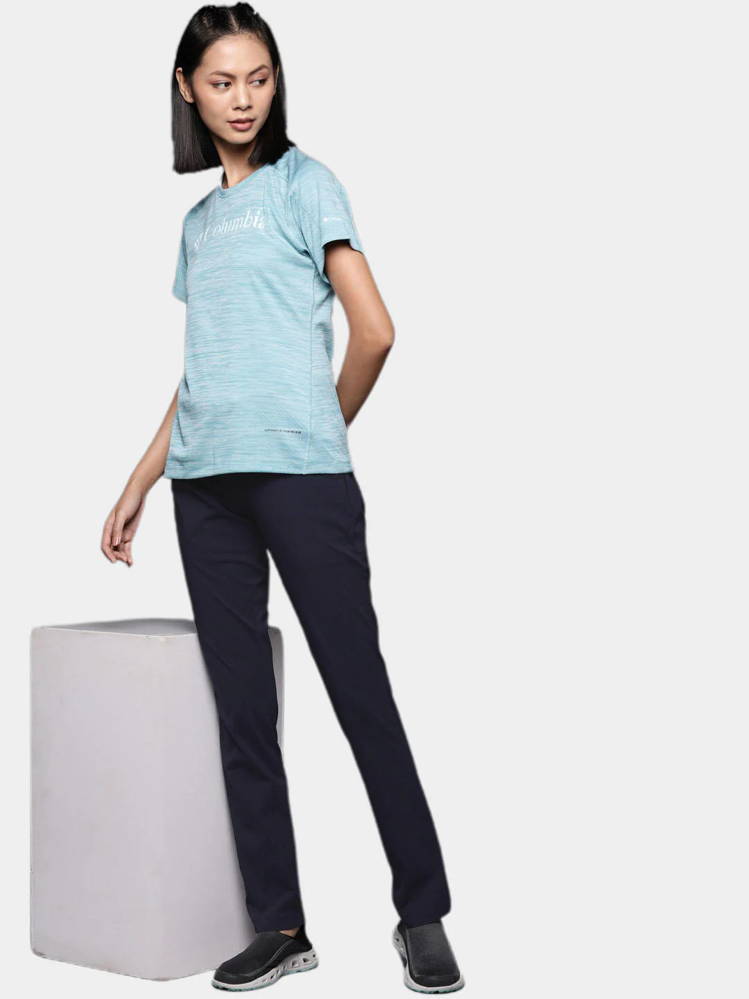 Columbia Women Navy Blue Anytime Casual Pull On Pant (Sun Protection) - Image 10