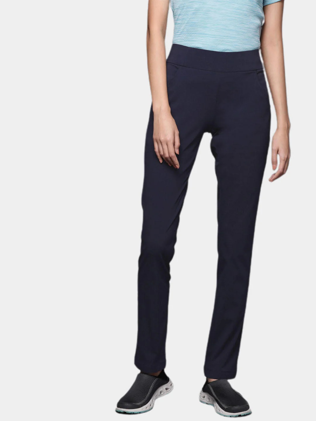 Columbia Women Navy Blue Anytime Casual Pull On Pant (Sun Protection) - Image 11