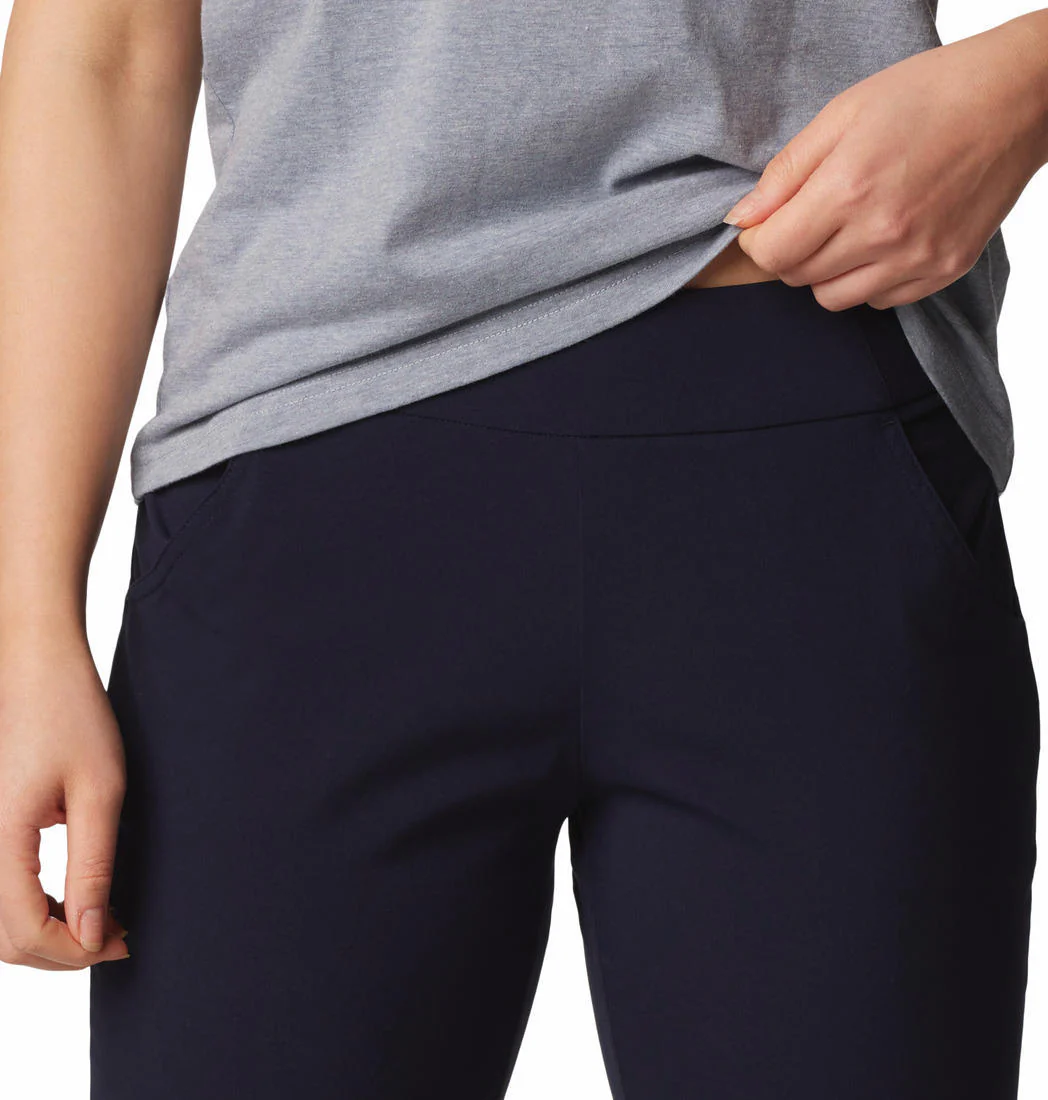 Columbia Women Navy Blue Anytime Casual Pull On Pant (Sun Protection) - Image 2