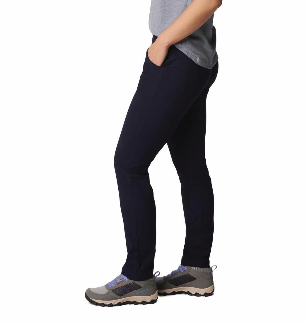Columbia Women Navy Blue Anytime Casual Pull On Pant (Sun Protection) - Image 5