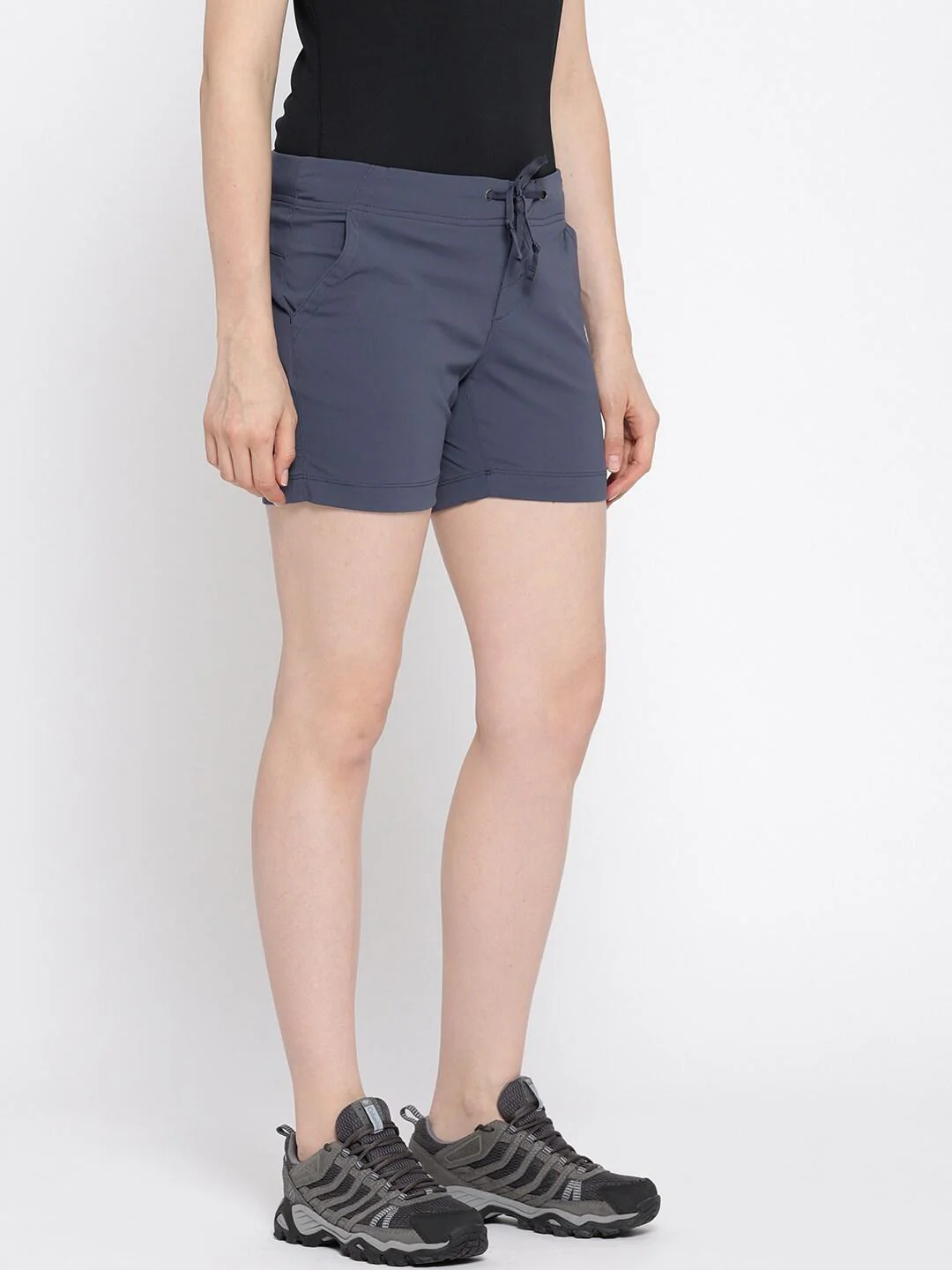 Columbia Women Navy Blue Anytime Outdoor Short (Sun Protection) - Image 2