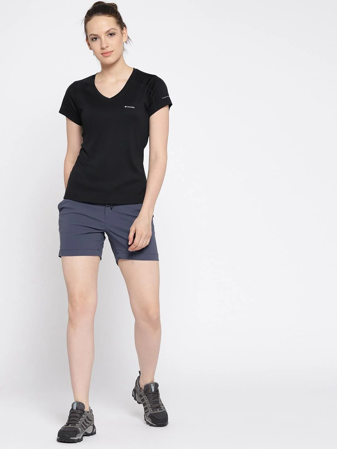 Columbia Women Navy Blue Anytime Outdoor Short (Sun Protection) - Image 6