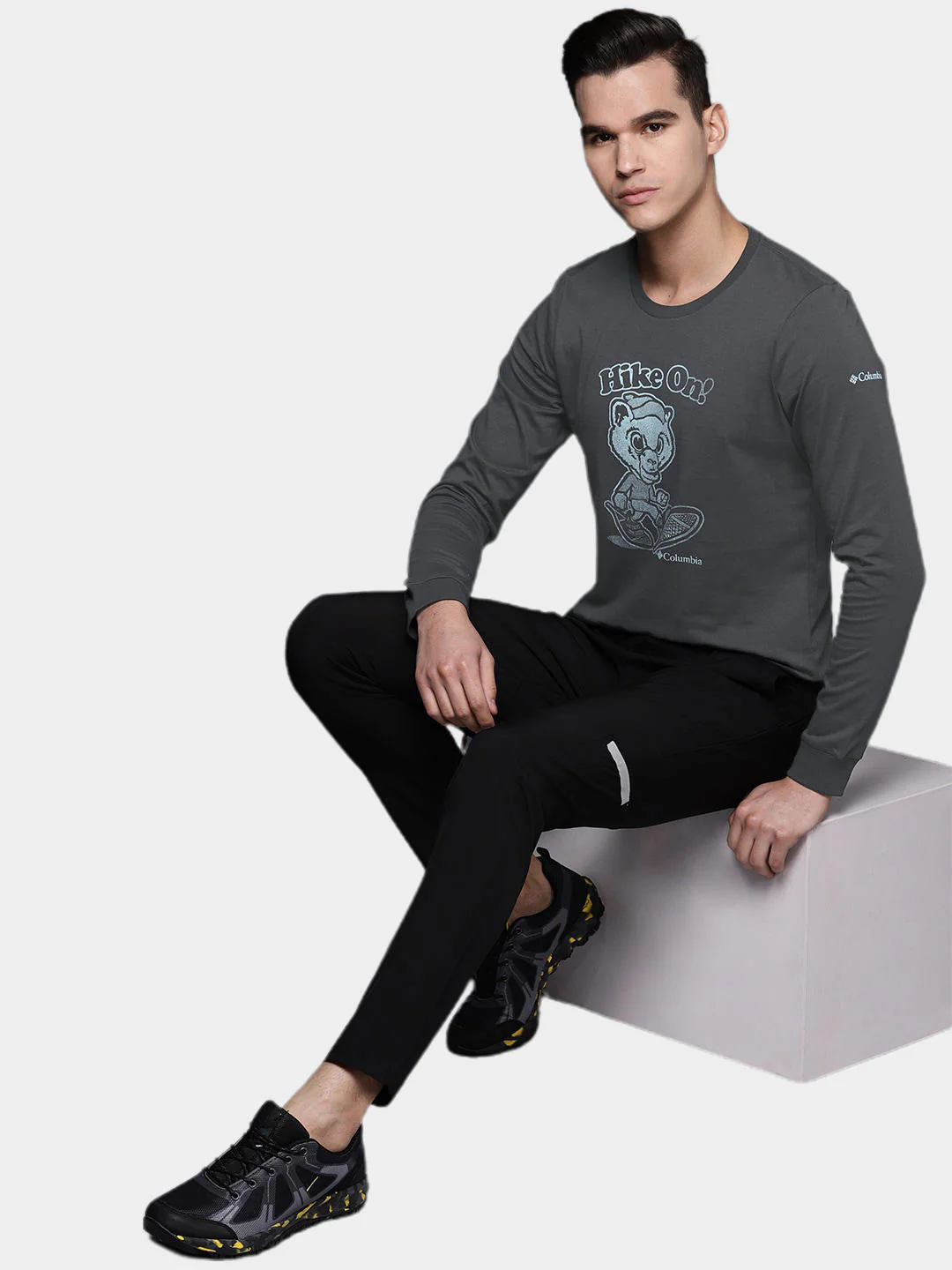 Columbia Men Black Apres Lifestyle Graphic Long Sleeve - Image 10
