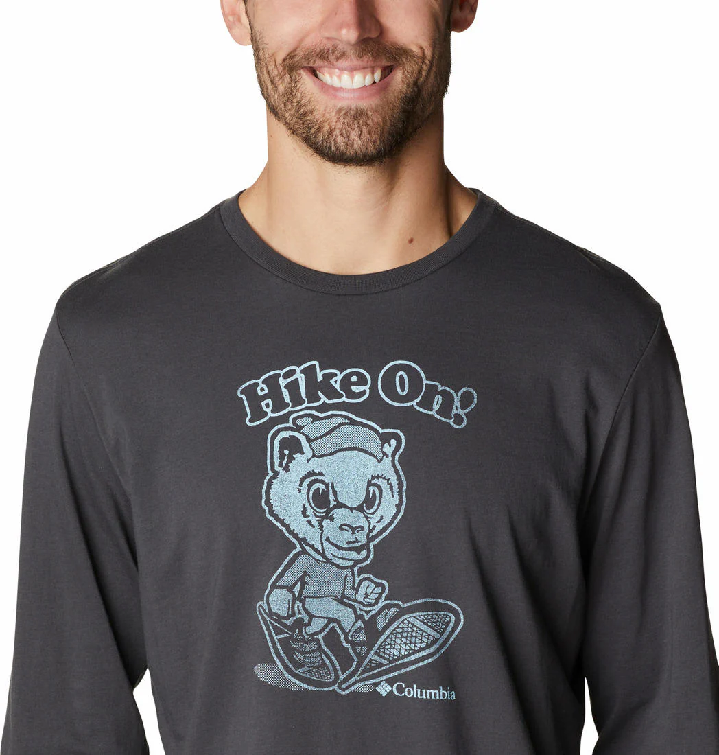Columbia Men Black Apres Lifestyle Graphic Long Sleeve - Image 2