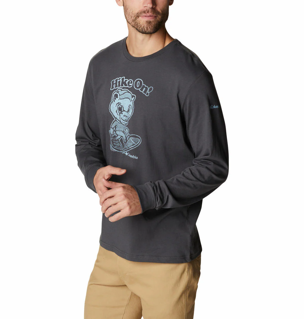 Columbia Men Black Apres Lifestyle Graphic Long Sleeve - Image 4