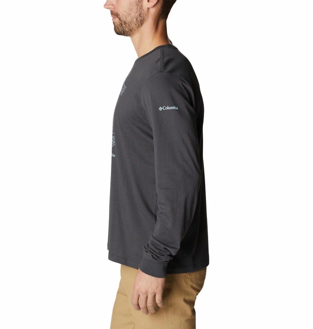 Columbia Men Black Apres Lifestyle Graphic Long Sleeve - Image 5