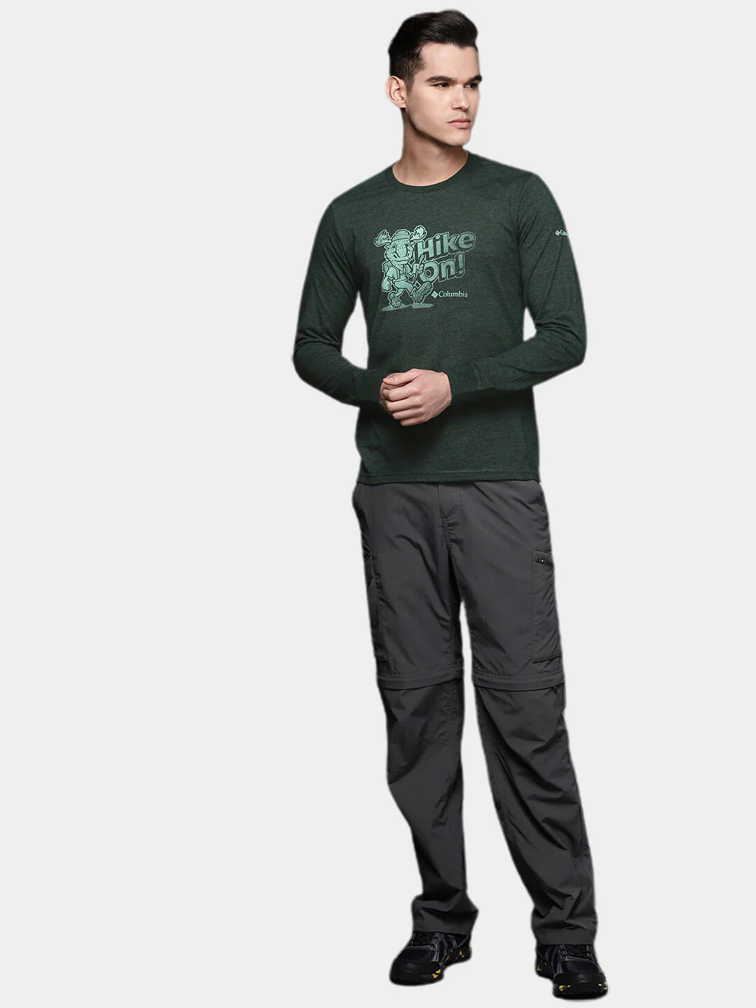 Columbia Men Green Apres Lifestyle Graphic Long Sleeve - Image 10