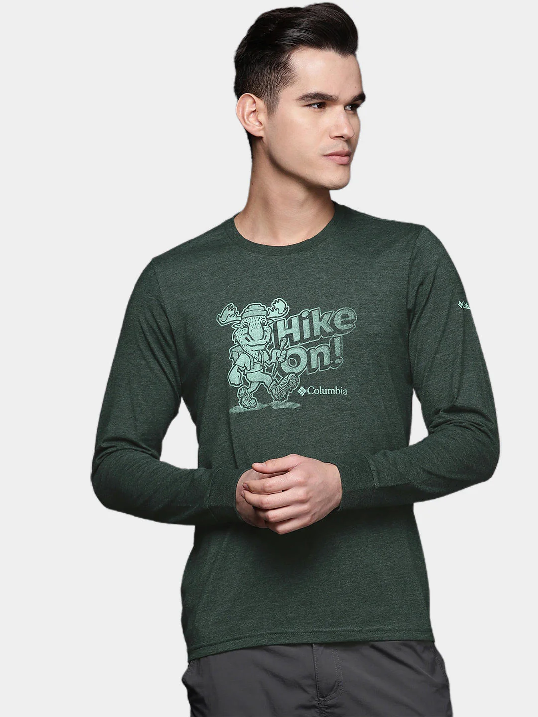 Columbia Men Green Apres Lifestyle Graphic Long Sleeve - Image 8
