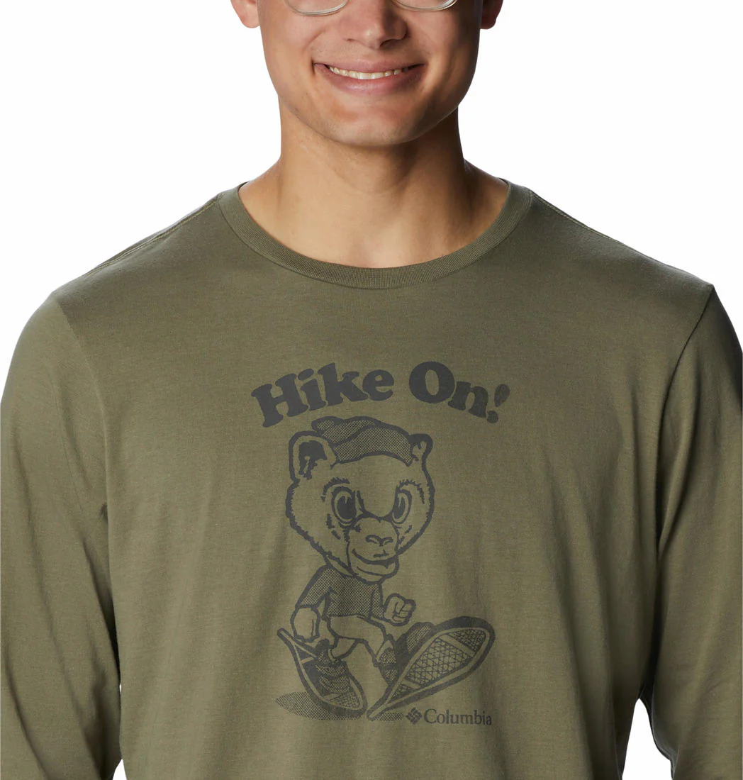 Columbia Men Green Apres Lifestyle Graphic Long Sleeve - Image 2