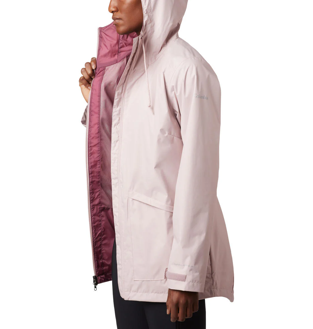 Columbia Women Red Arcadia Casual Jacket Waterproof - Image 6