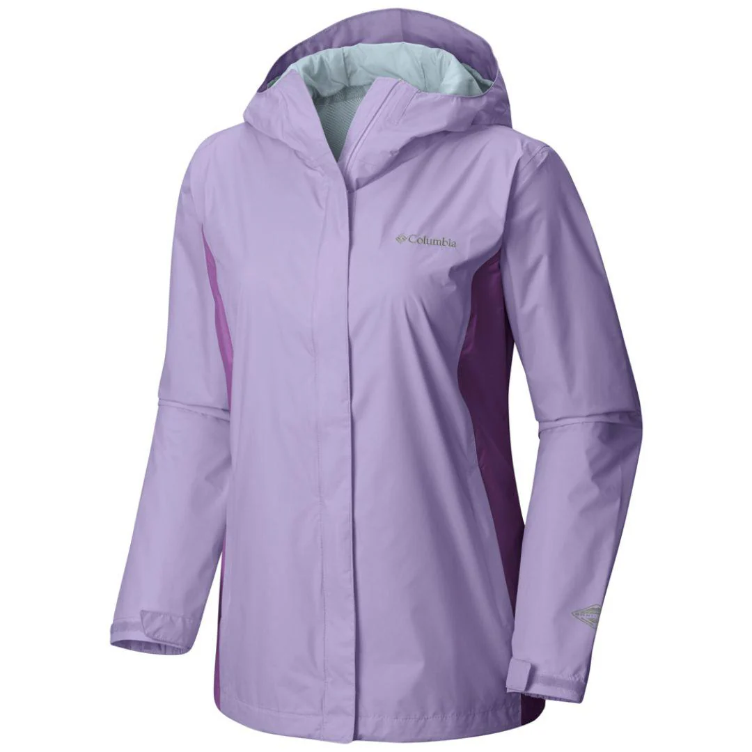 Columbia Women Purple Arcadia II Jacket Waterproof