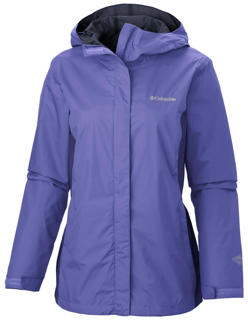 Columbia Women Purple Arcadia II Jacket Waterproof