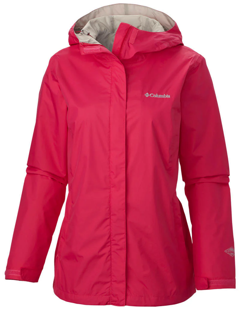 Columbia Women Red Arcadia II Jacket Waterproof