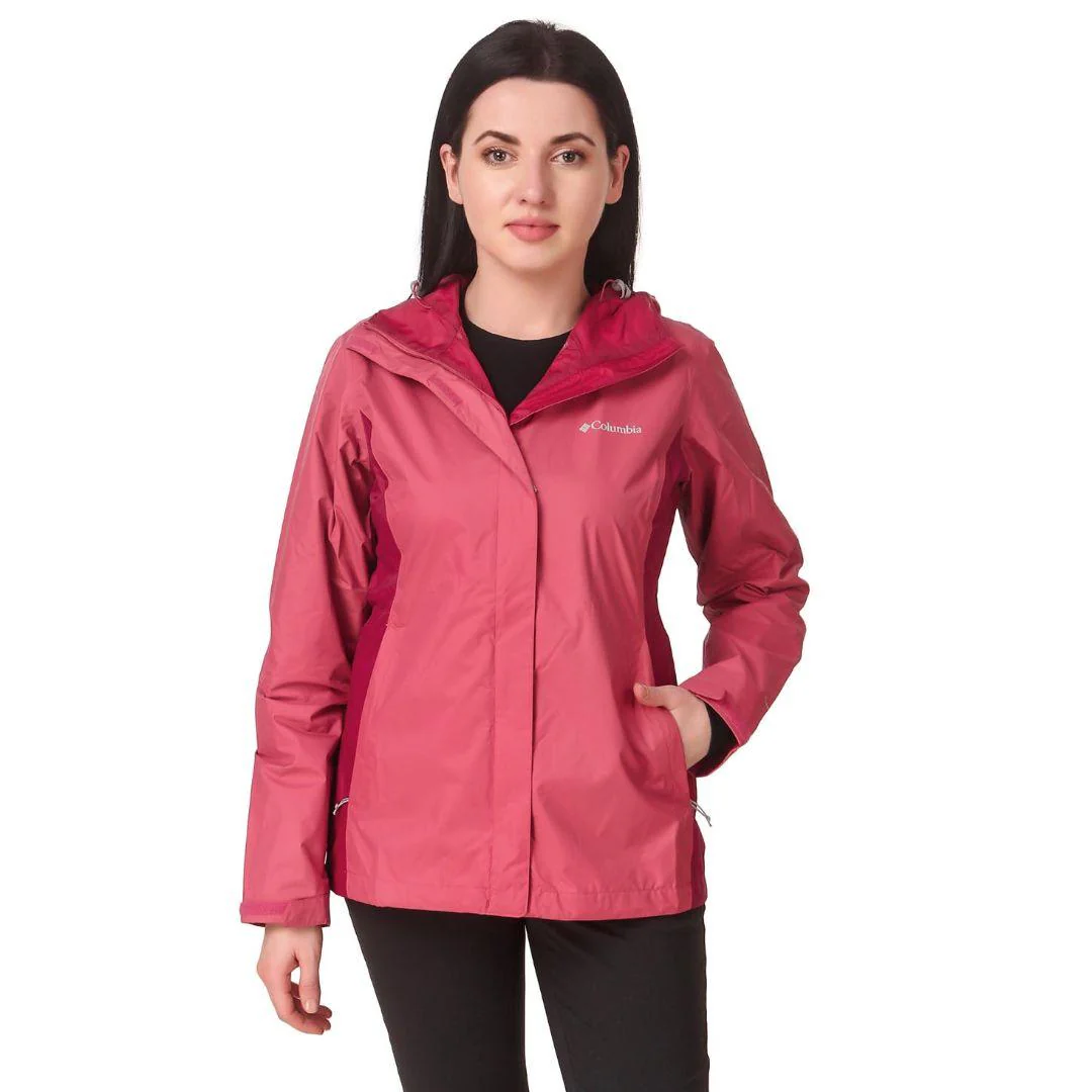 Columbia Women Red Arcadia II Jacket Waterproof