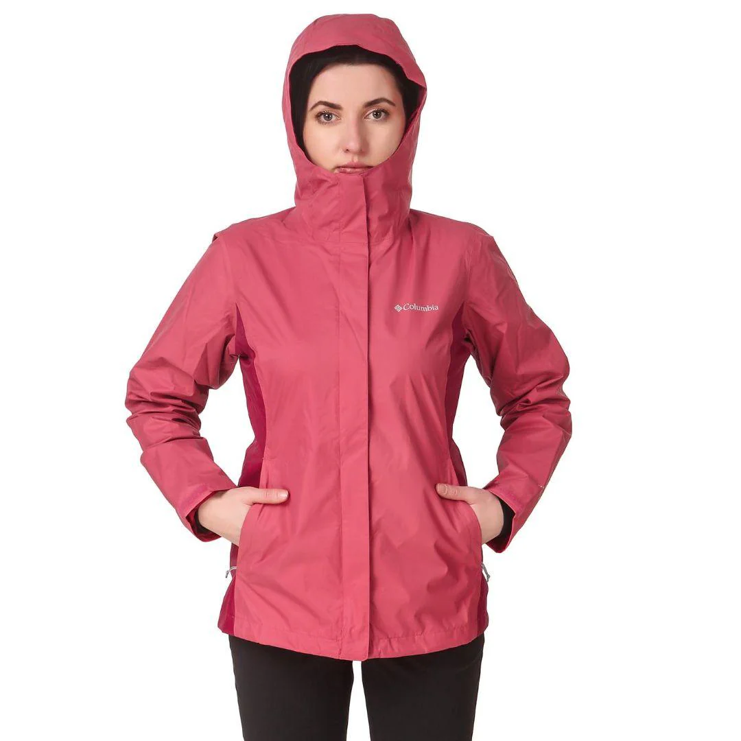 Columbia Women Red Arcadia II Jacket Waterproof - Image 4