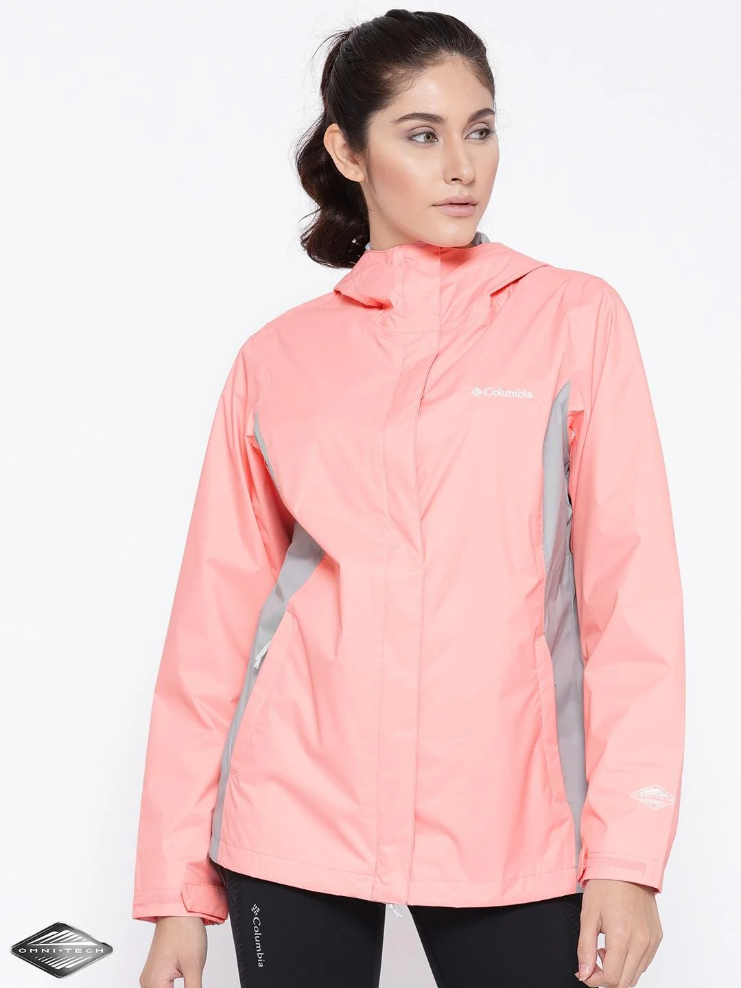 Columbia Women Orange Arcadia II Jacket Waterproof