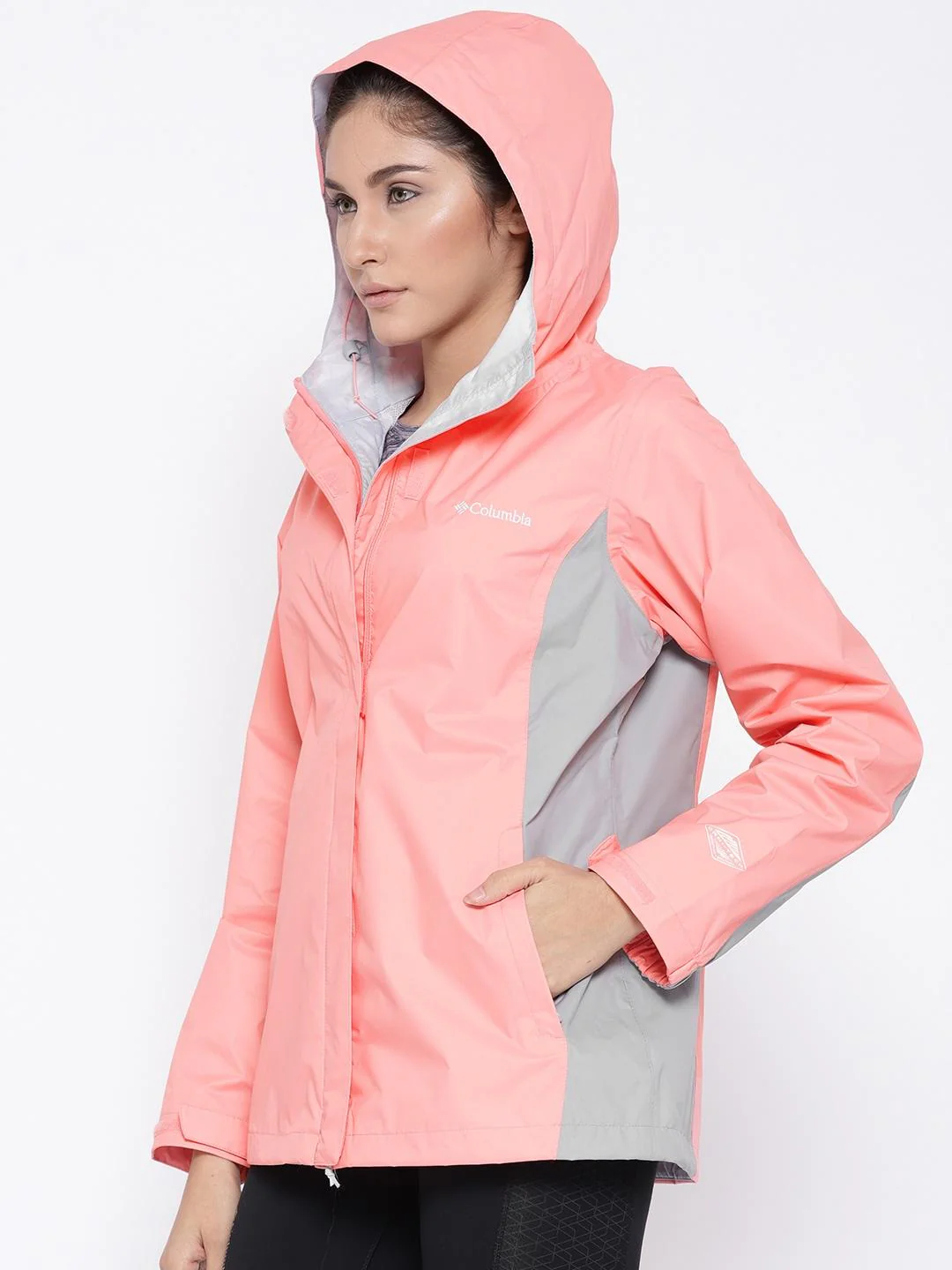 Columbia Women Orange Arcadia II Jacket Waterproof - Image 3