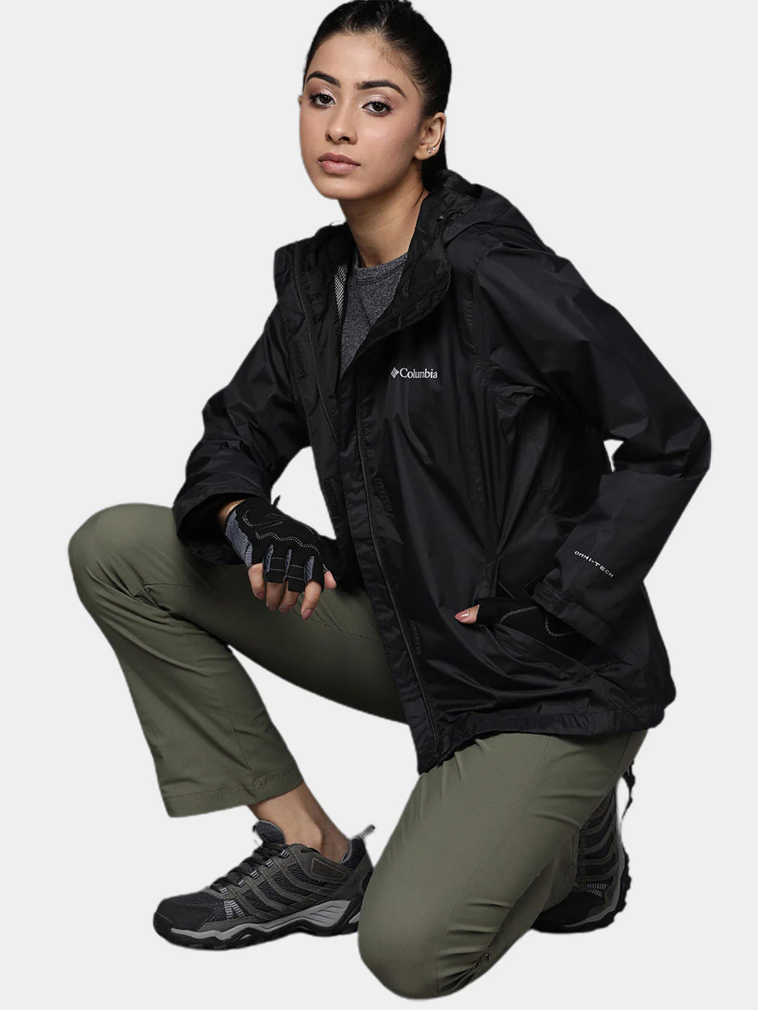 Columbia Women Black Arcadia II Jacket Waterproof - Image 9
