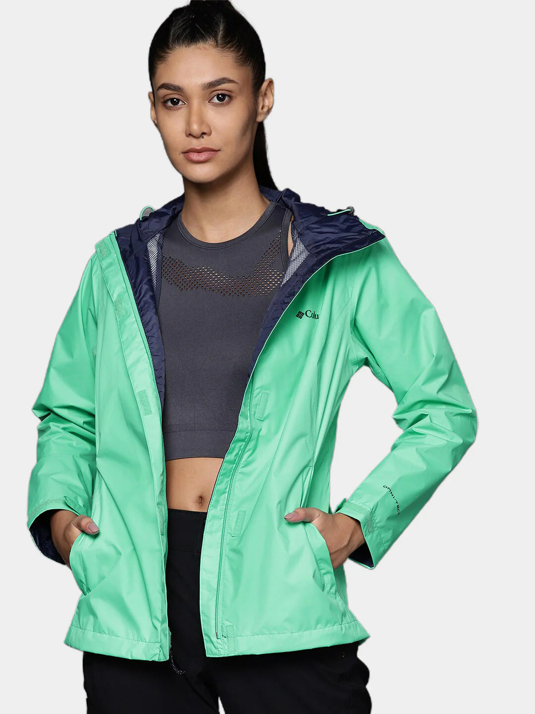 Columbia Women Blue Arcadia II Jacket Waterproof - Image 7