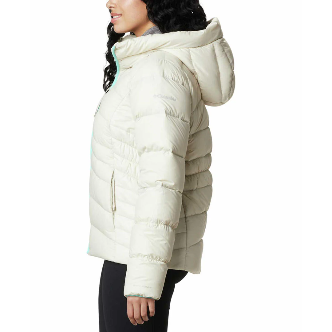 Columbia Women White Autumn Park Down Hooded Jacket - Image 4