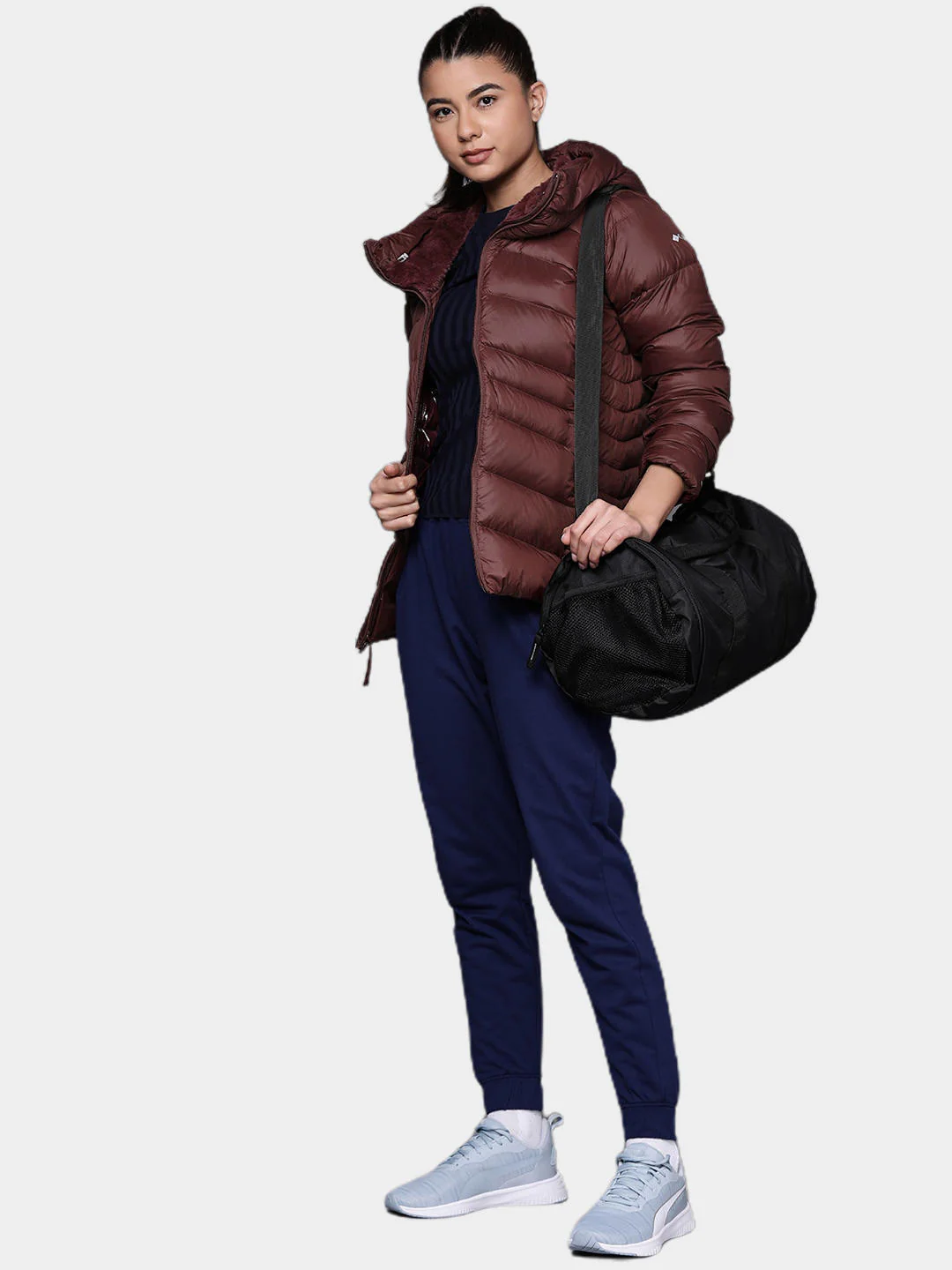 Columbia Women Maroon Autumn Park Down Hooded Jacket - Image 10