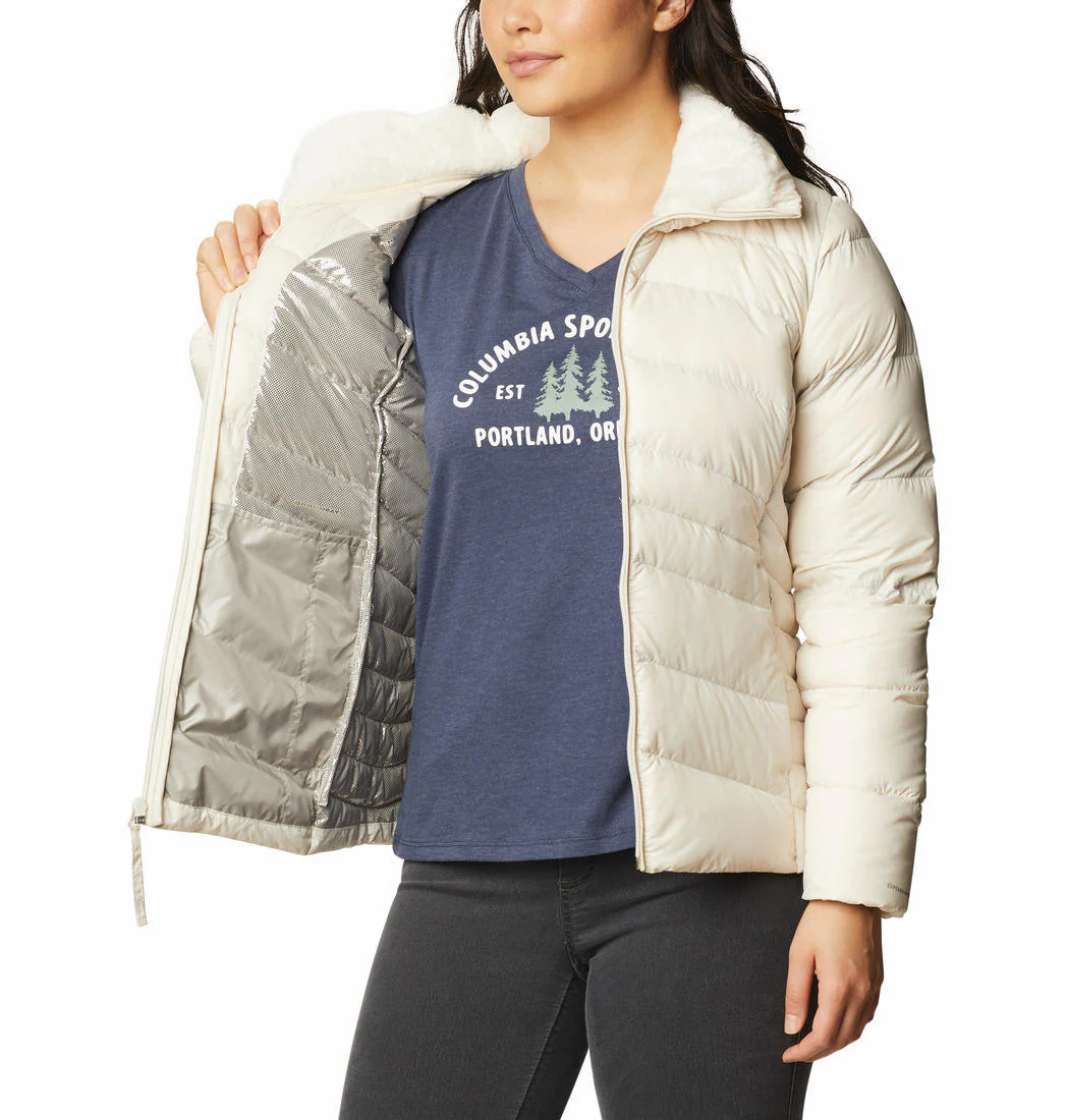 Columbia Women White Autumn Park Down Jacket - Image 4