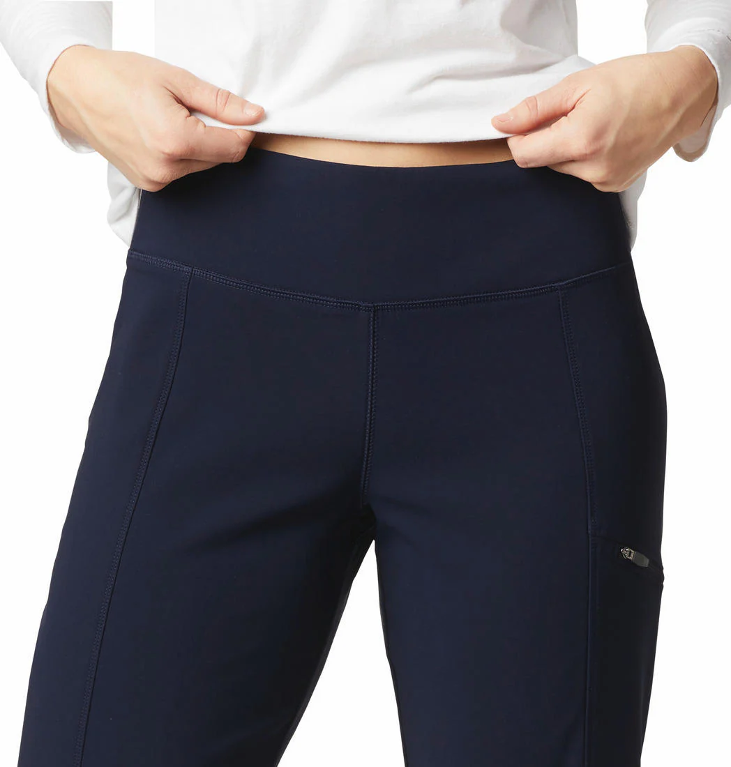 Columbia Women Navy Blue Back Beauty Highrise Warm Winter Pant (Sun Protection) - Image 2