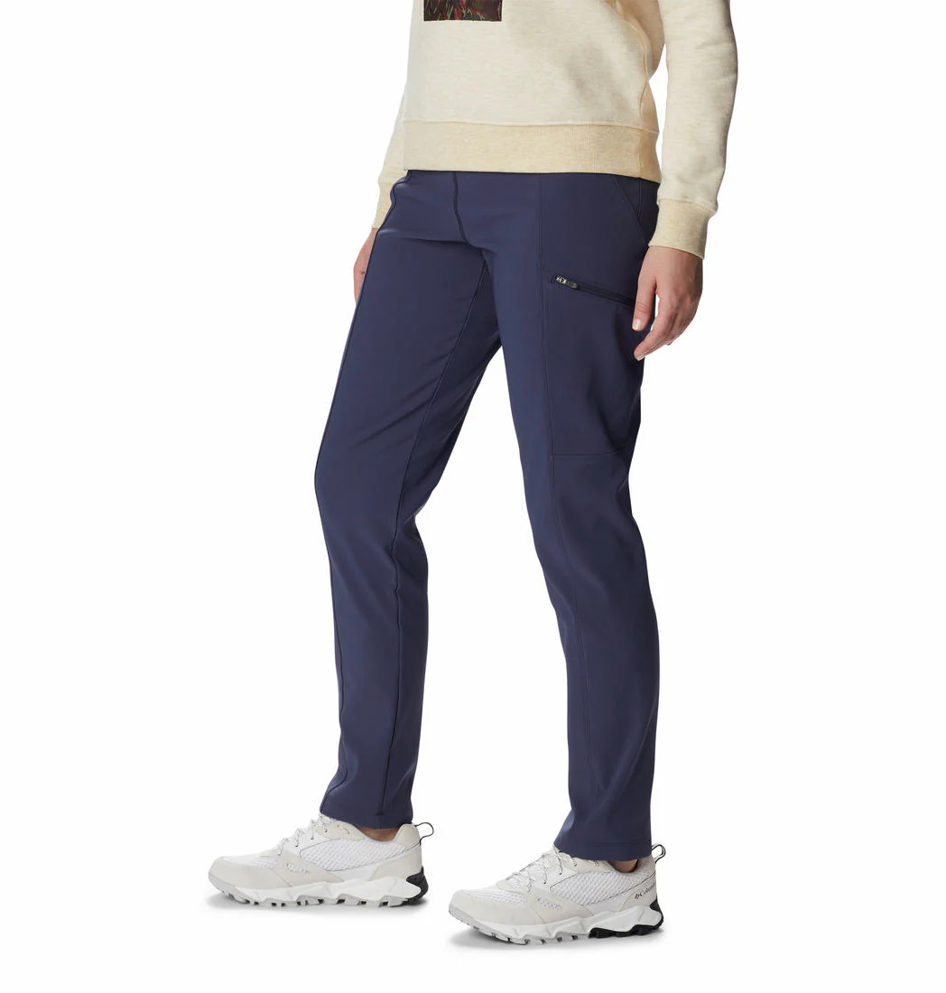Columbia Women Navy Blue Back Beauty Highrise Warm Winter Pant (Sun Protection) - Image 2