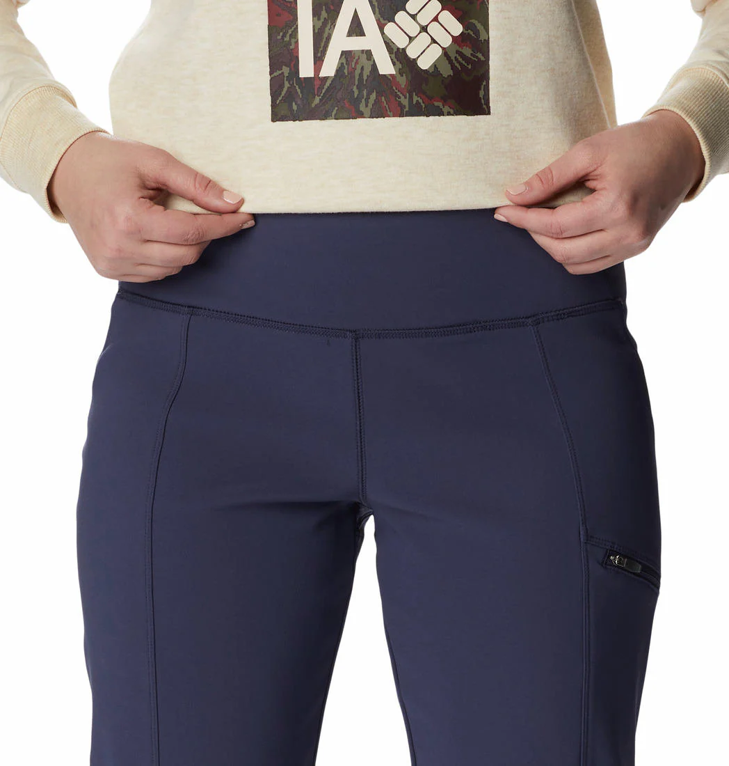 Columbia Women Navy Blue Back Beauty Highrise Warm Winter Pant (Sun Protection) - Image 3
