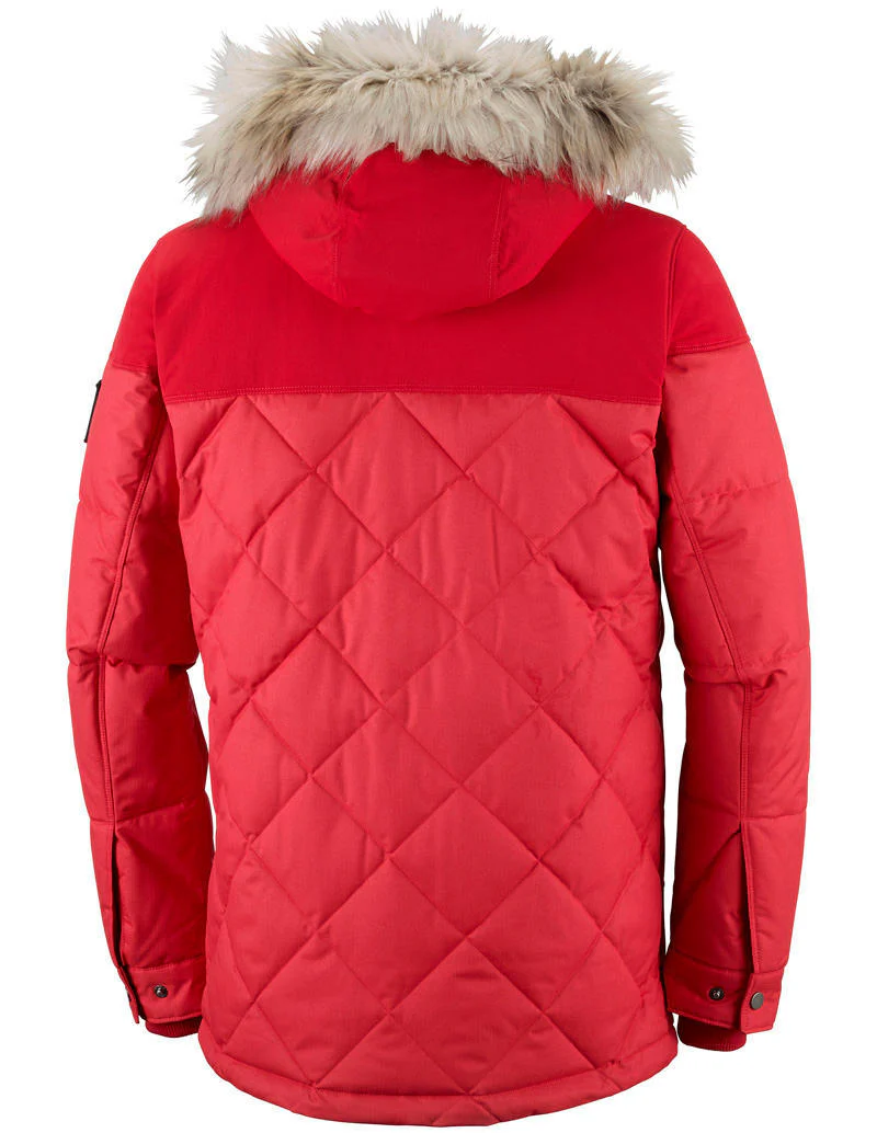Columbia Men Red Barlow Pass 550 TurboDown Quilted Jacket - Image 2