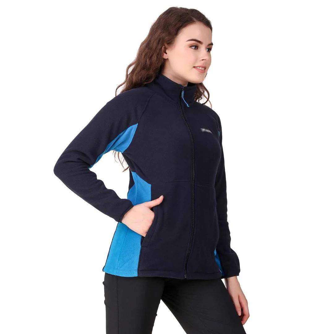 Columbia Women Navy Blue Basin Trail Fleece Full Zip - Image 6