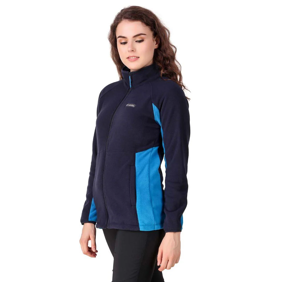 Columbia Women Navy Blue Basin Trail Fleece Full Zip - Image 7