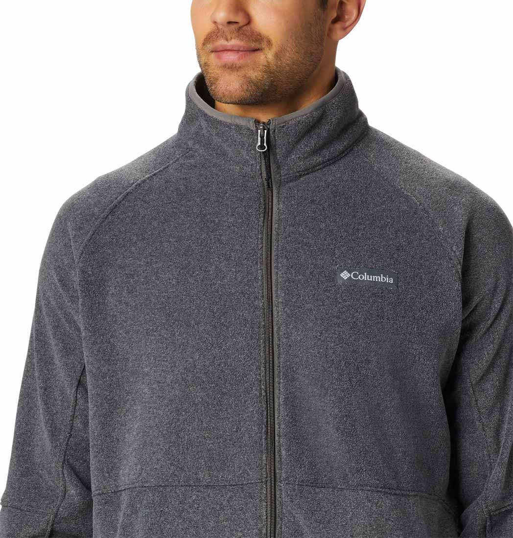 Columbia Men Grey Basin Trail Fleece Full Zip - Image 5