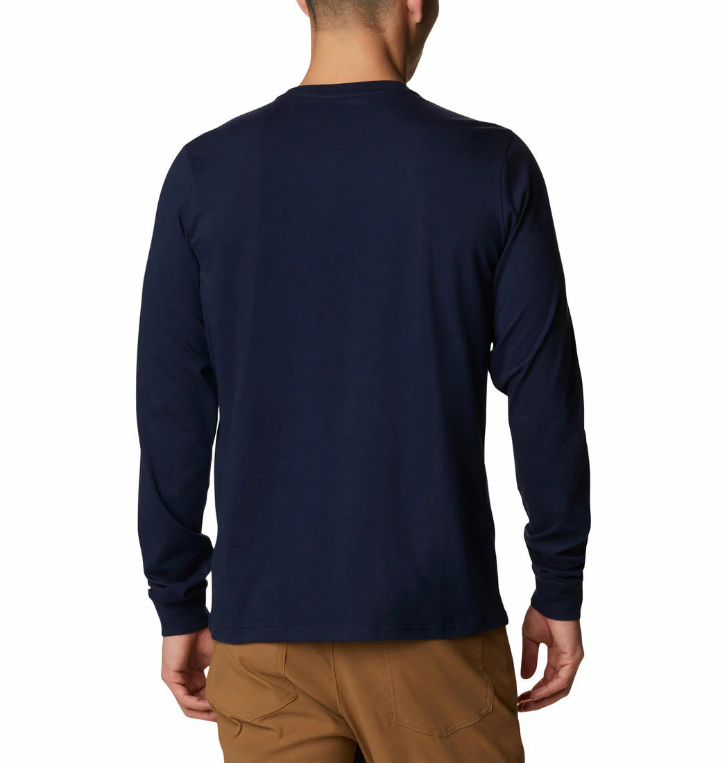 Columbia Men Blue Brighton Woods Graphic Long Sleeve - Image 2