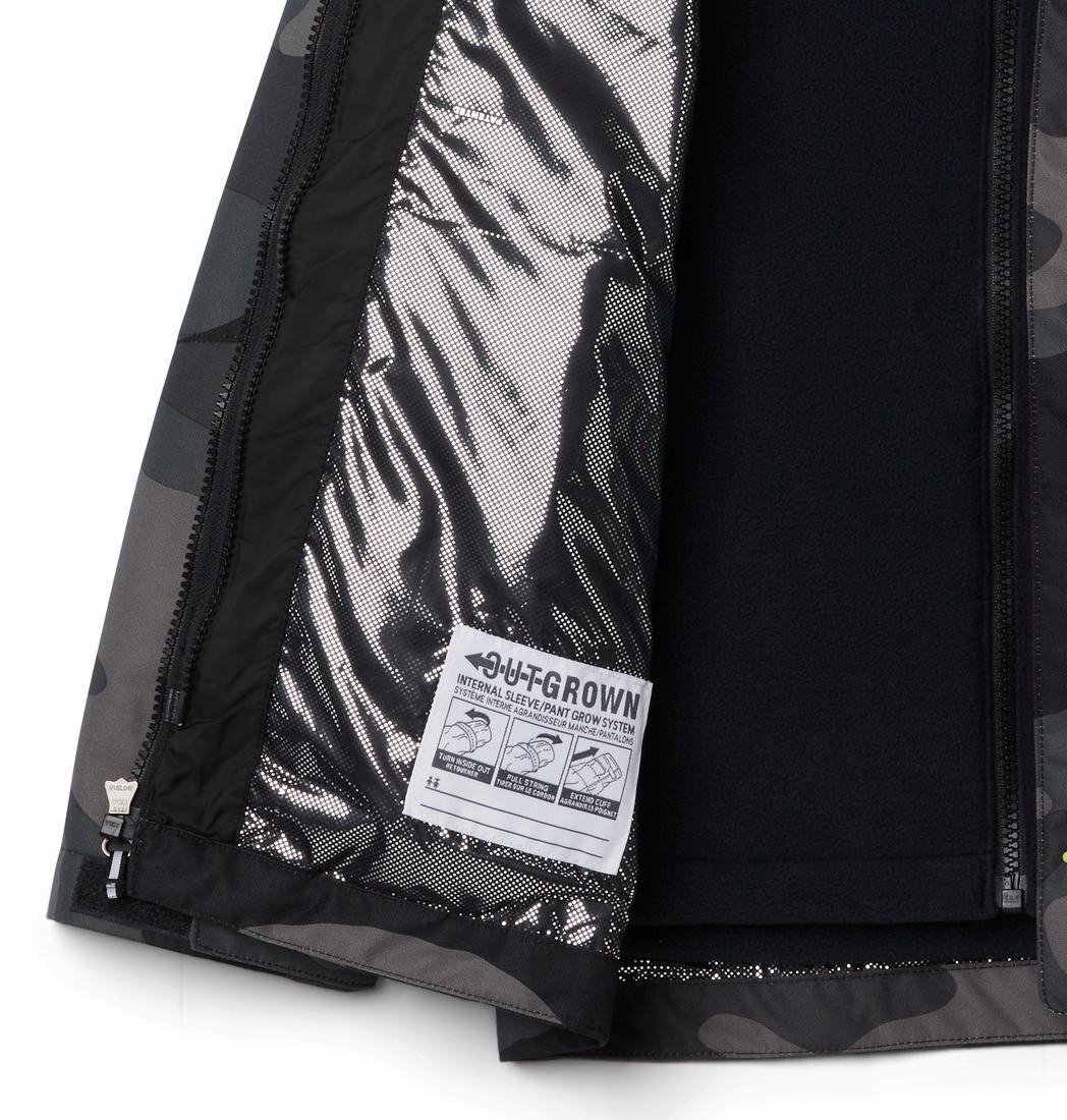 Columbia Kids Boys Black Bugaboo II Fleece Interchange Jacket - Image 6
