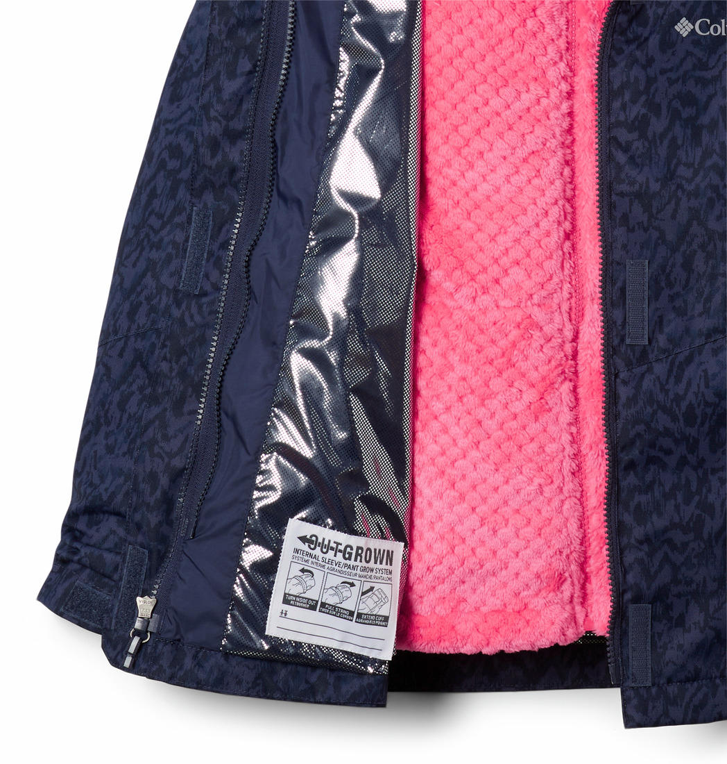 Columbia Kids Girls Navy Blue Bugaboo II Fleece Interchange Jacket - Image 4
