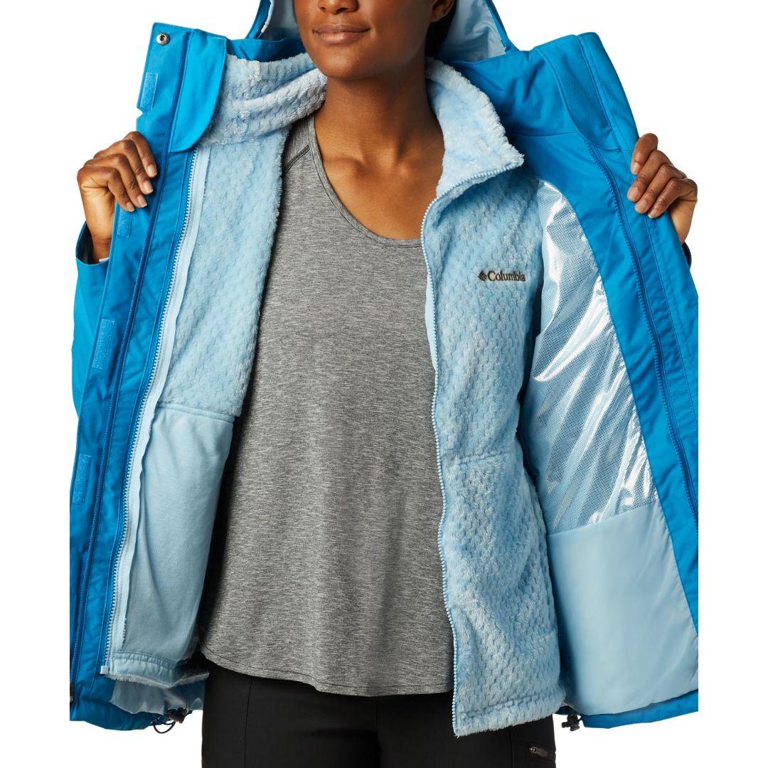 Columbia Women Blue Bugaboo II Fleece Interchange Jacket - Image 6