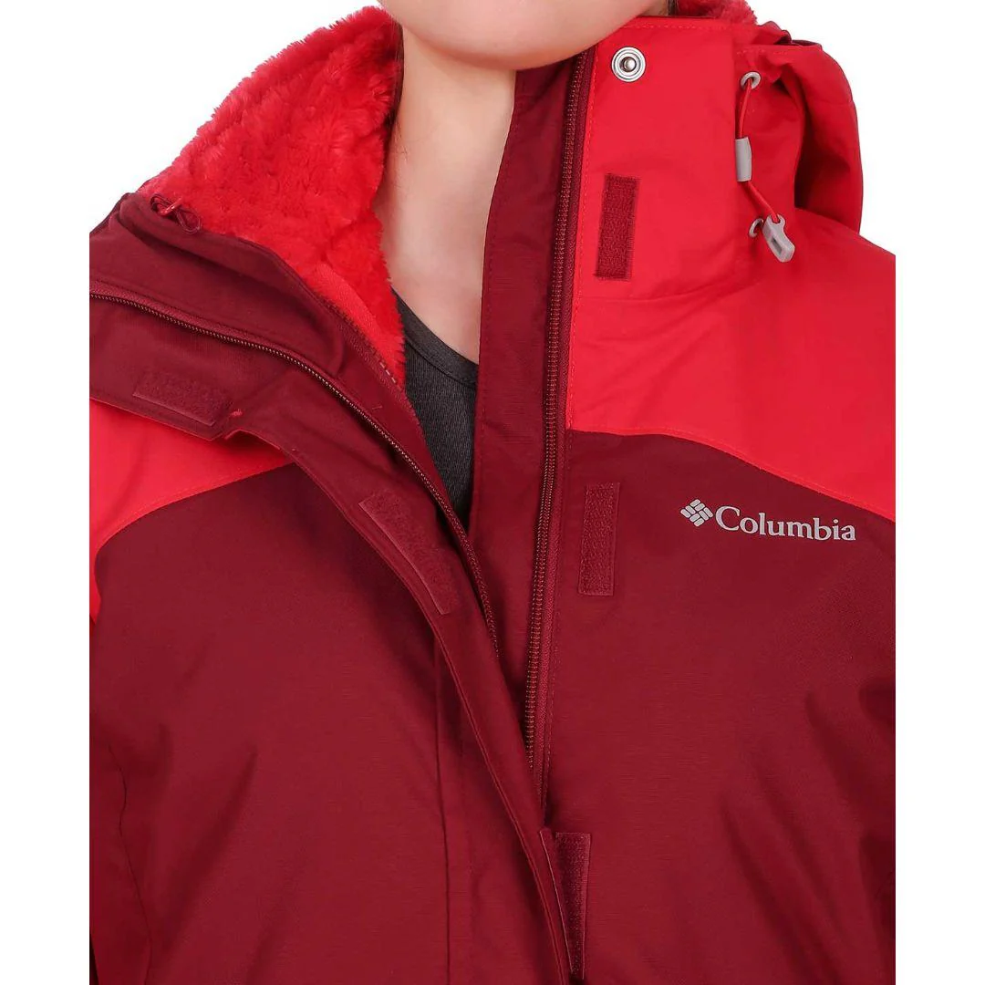 Columbia Women Red Bugaboo II Fleece Interchange Jacket - Image 2