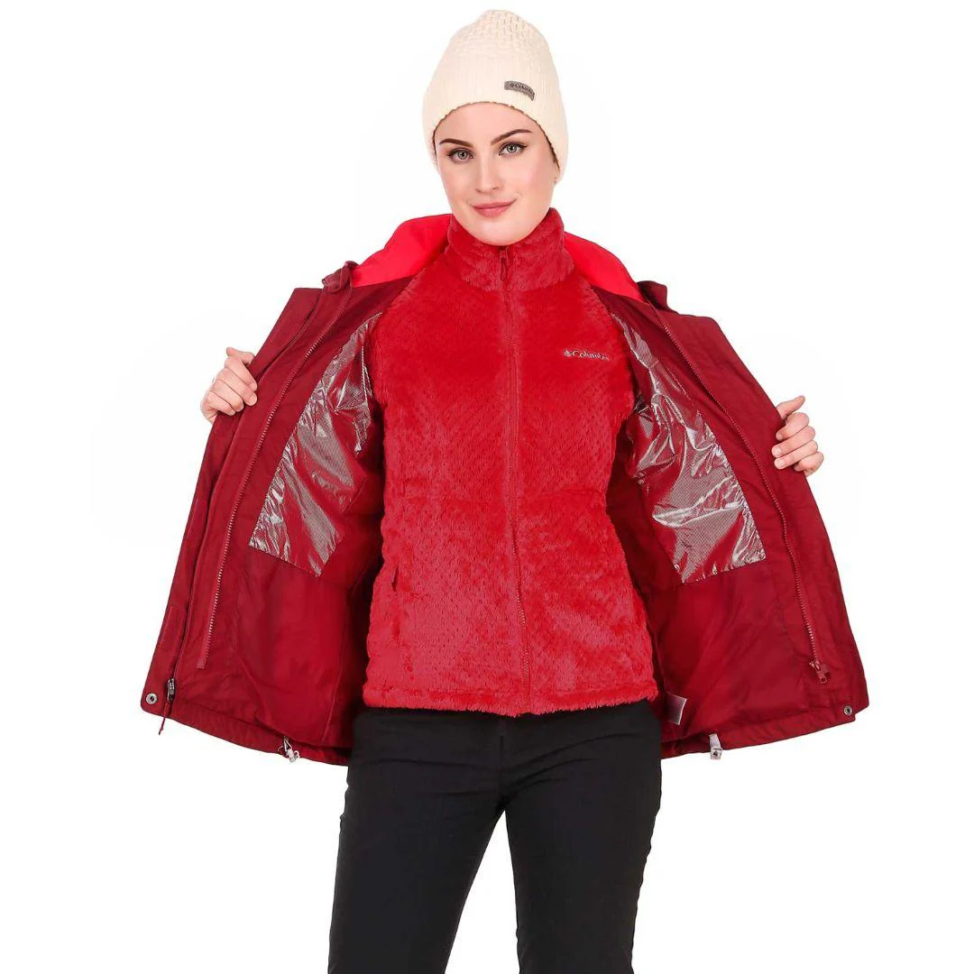 Columbia Women Red Bugaboo II Fleece Interchange Jacket - Image 8