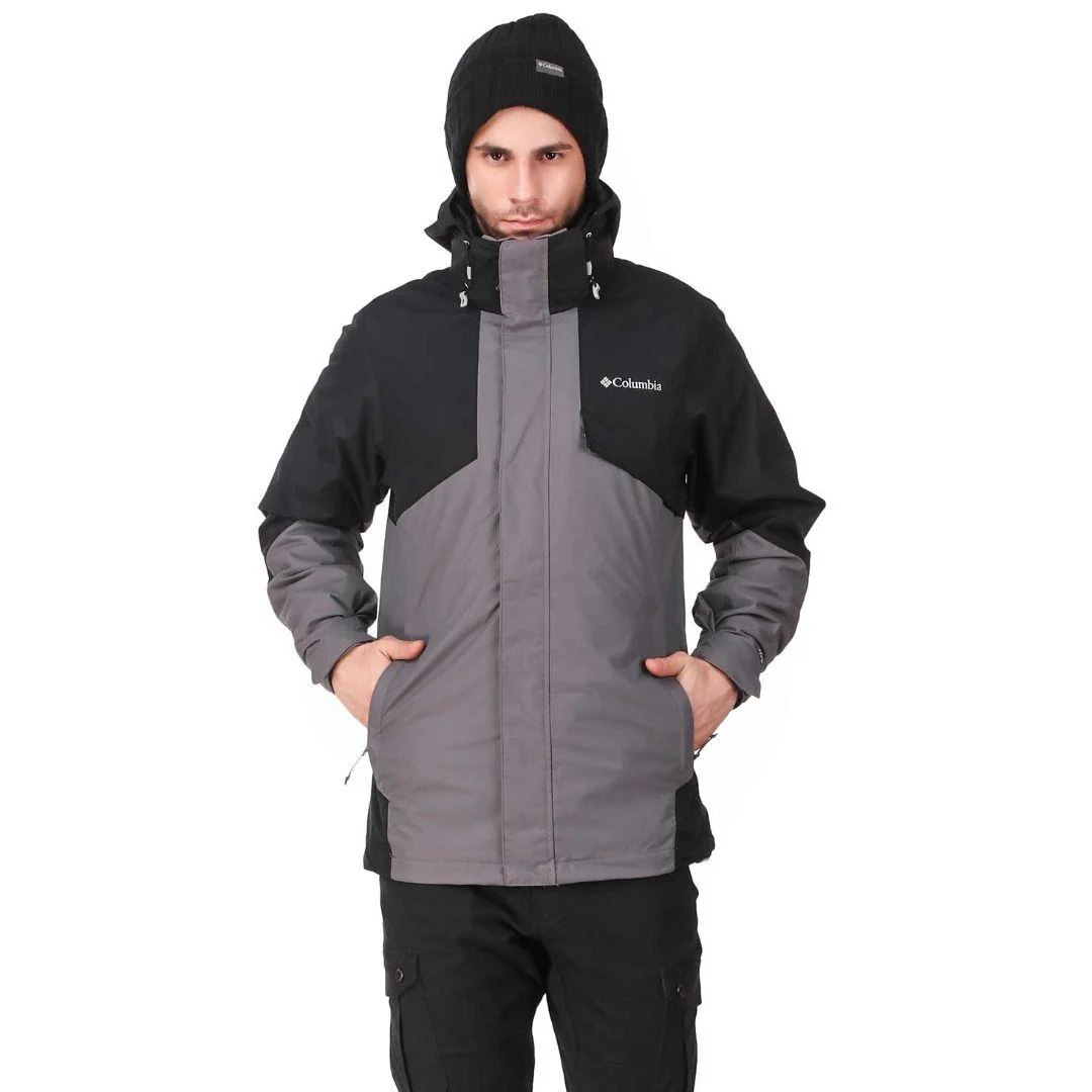 Columbia Men Grey Bugaboo II Fleece Interchange Jacket