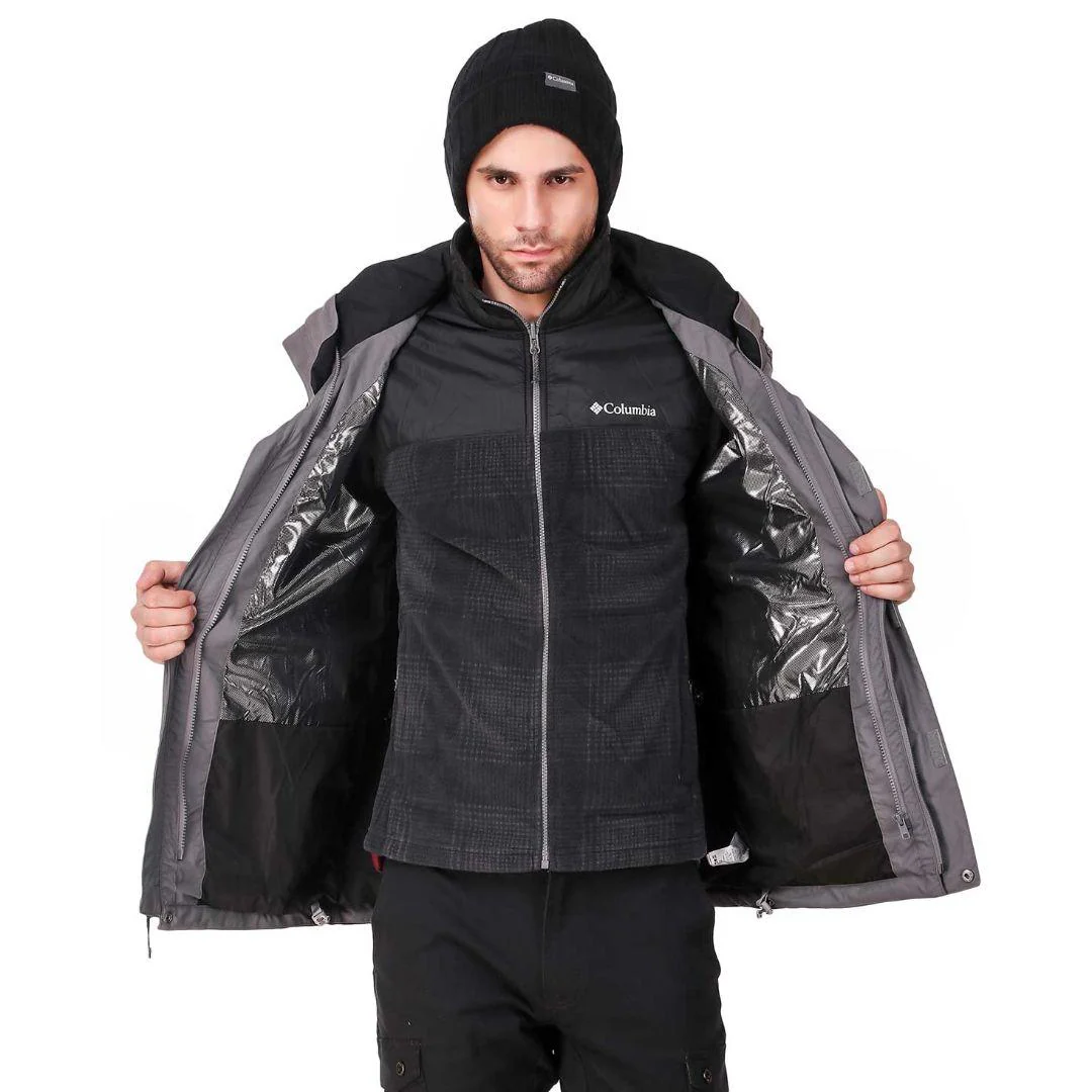 Columbia Men Grey Bugaboo II Fleece Interchange Jacket - Image 7