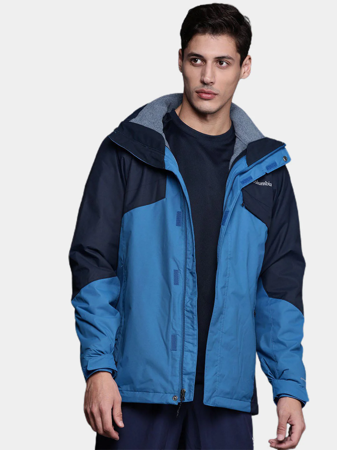 Columbia Men Blue Bugaboo II Fleece Interchange Jacket - Image 9